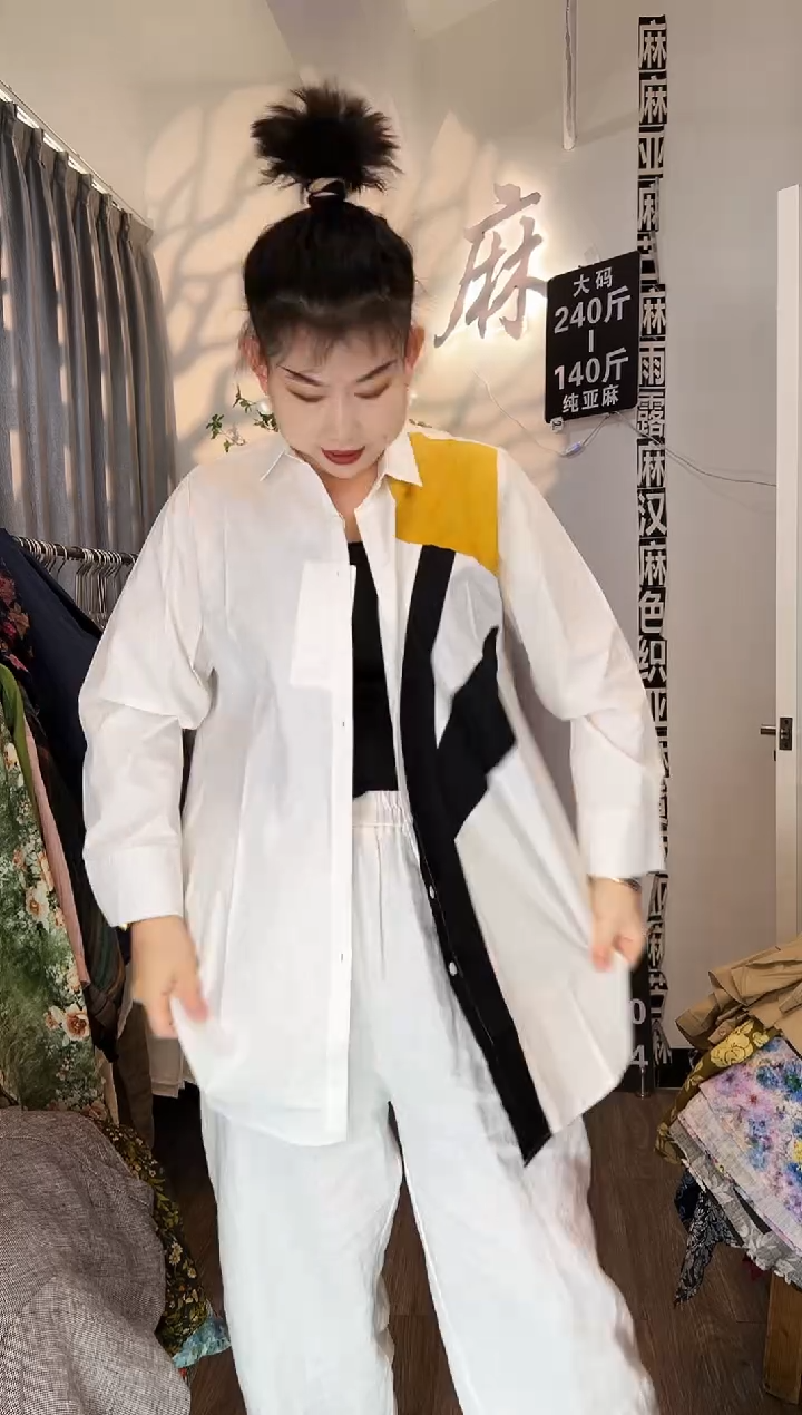 亚麻汉麻苎麻大码女装。