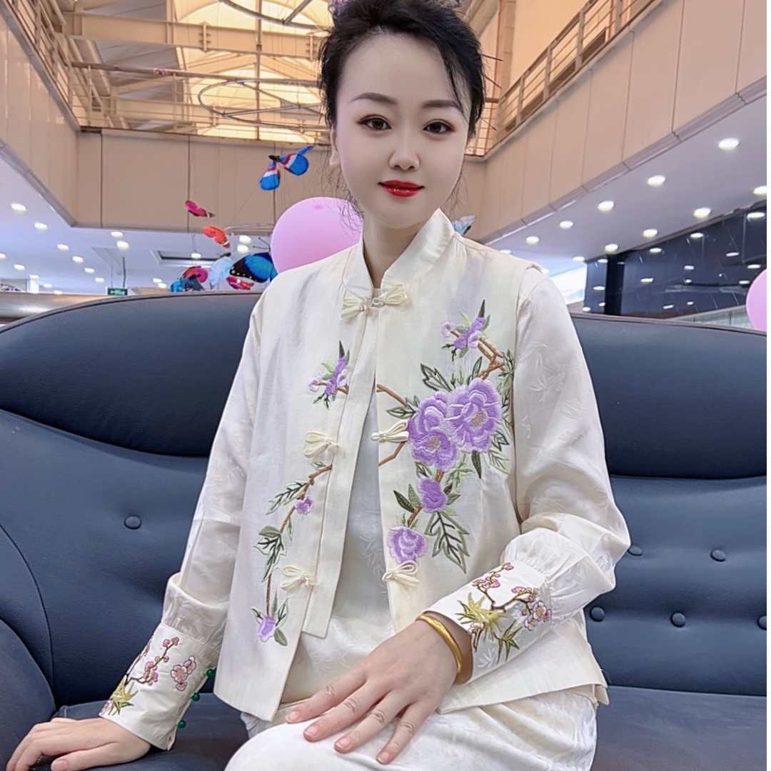 851款刺绣文艺风马夹中国风百搭