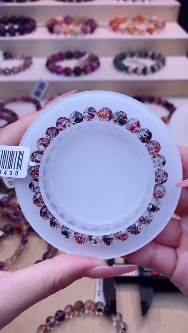 未镶嵌手链水晶黑红毒液超七6m+