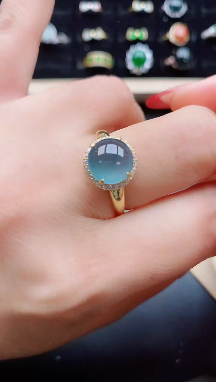 【闪购商品】翡翠戒指银S925镶嵌1212