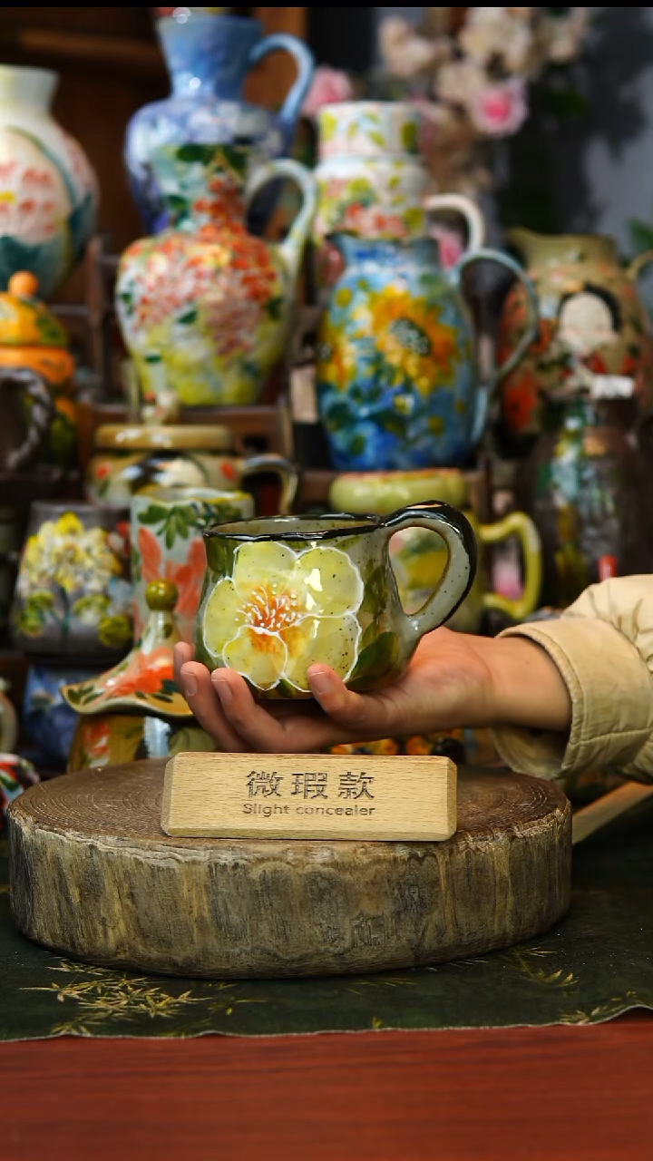 陶瓷64景德镇手工手绘釉下彩陶瓷