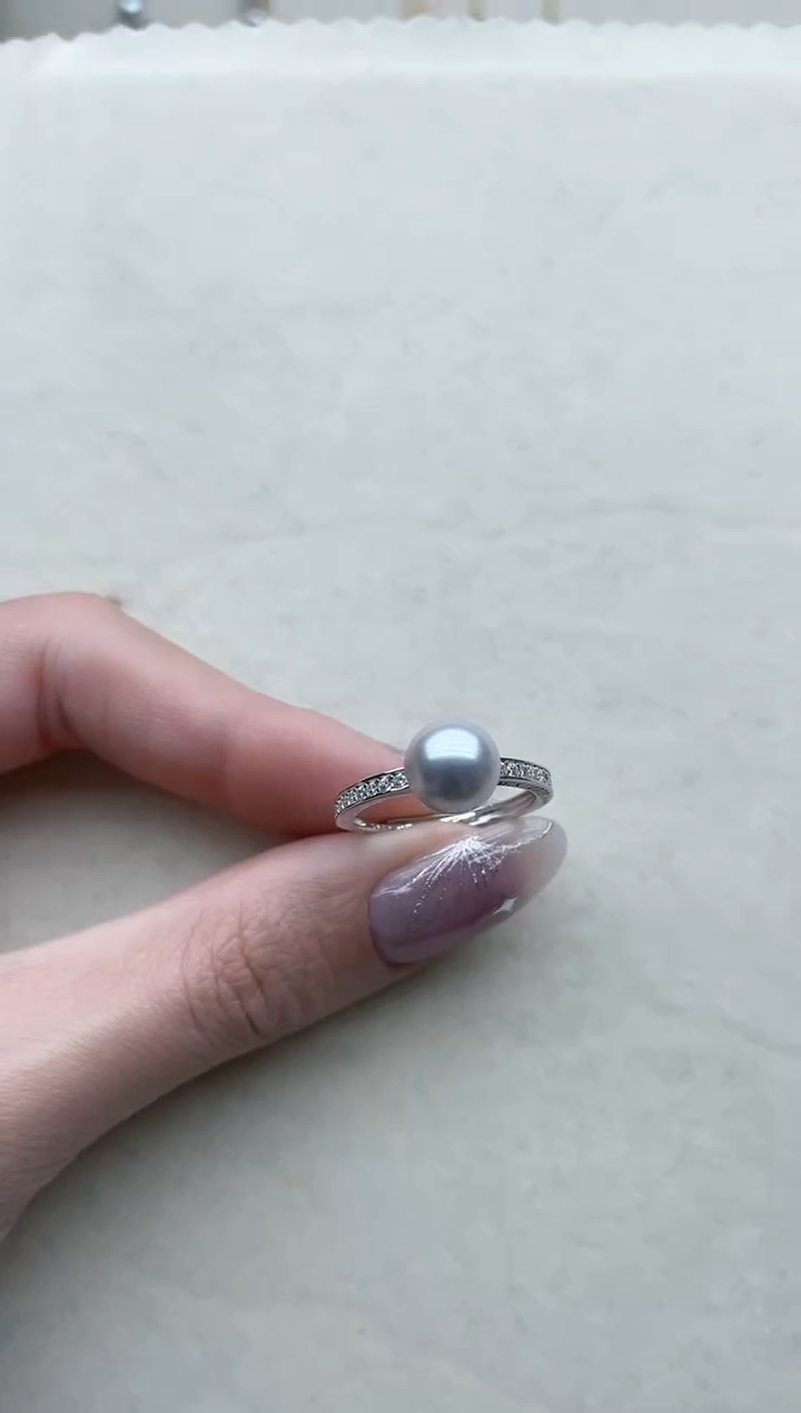 【闪购商品】海水珍珠戒指银S925镶嵌Y59