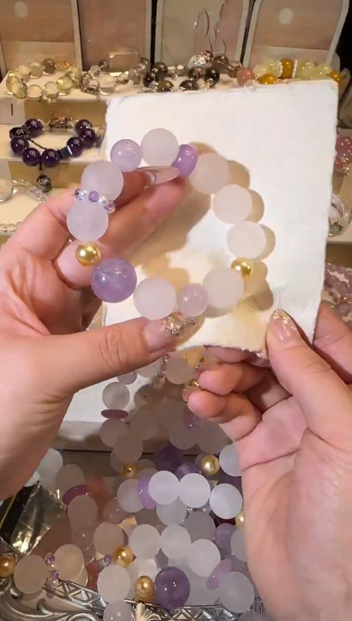 未镶嵌手链水晶多样性发一