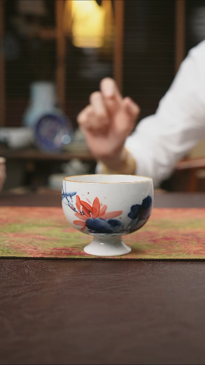 杯景德镇陶瓷杯碗柴烧多人