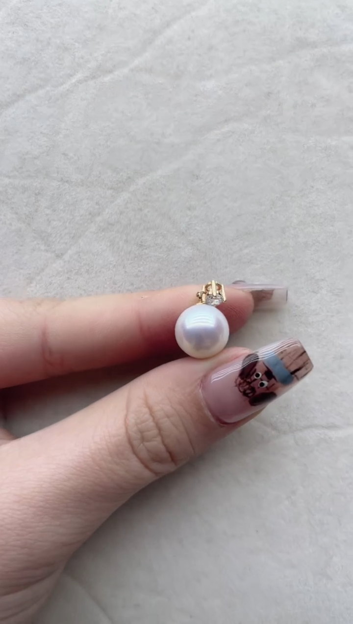 【闪购商品】淡水珍珠吊坠银S925镶嵌5