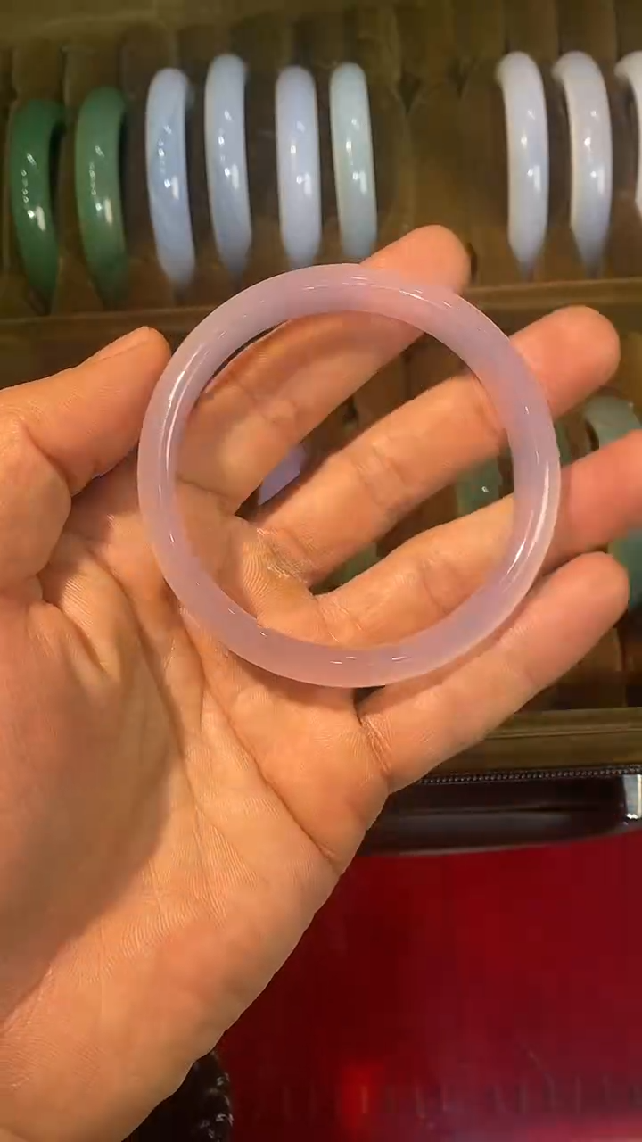 手镯玛瑙/玉髓未镶嵌韵紫色手镯