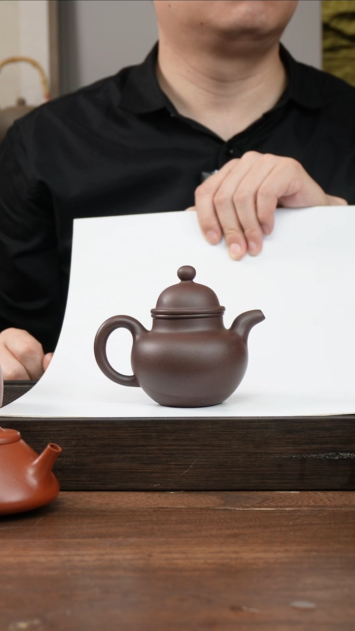 茶杯紫砂如*紫泥掇球     200CC  