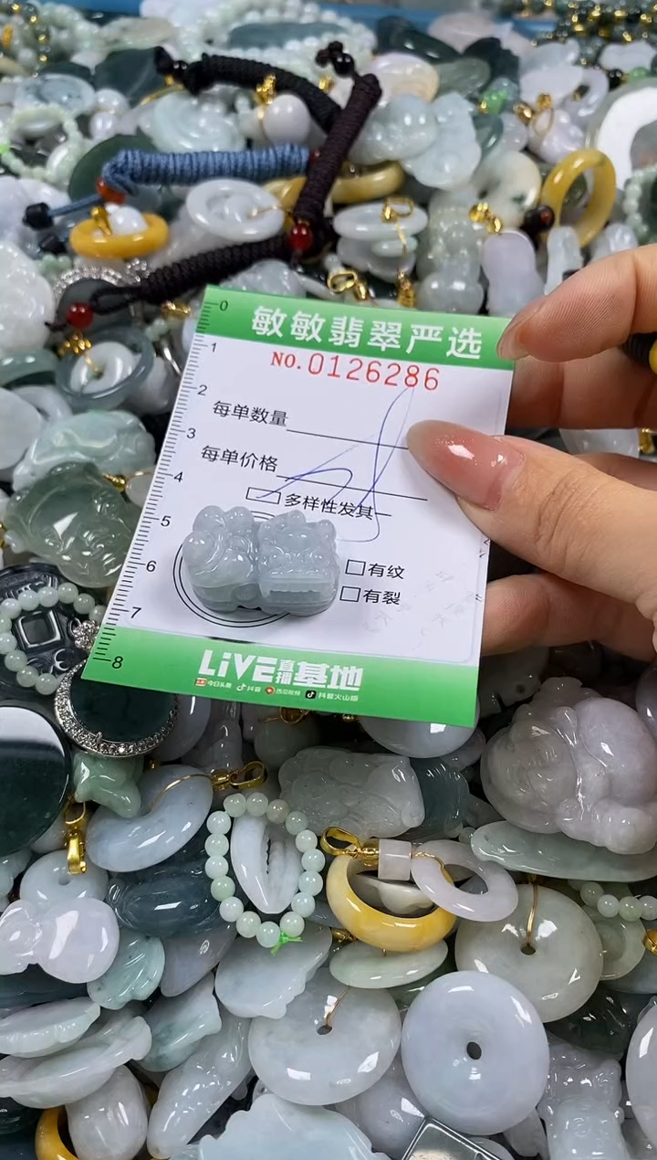 【闪购商品】翡翠颈饰未镶嵌闪购0126286多样性发其一