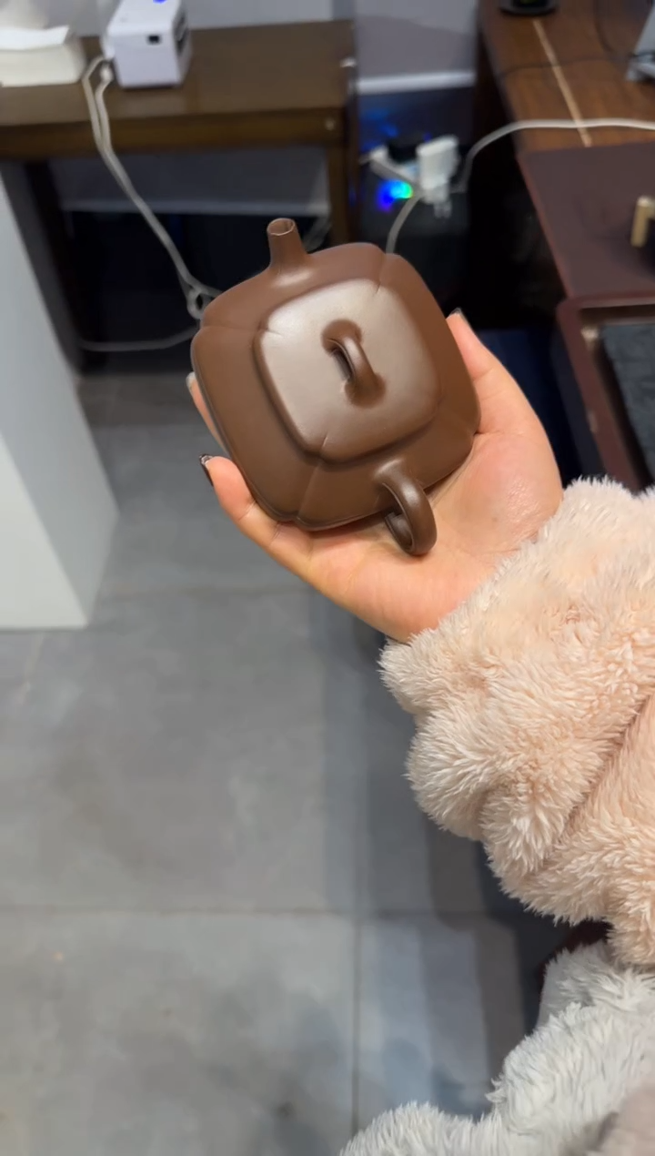 【闪购商品】紫砂茶壶四方抽角 紫泥