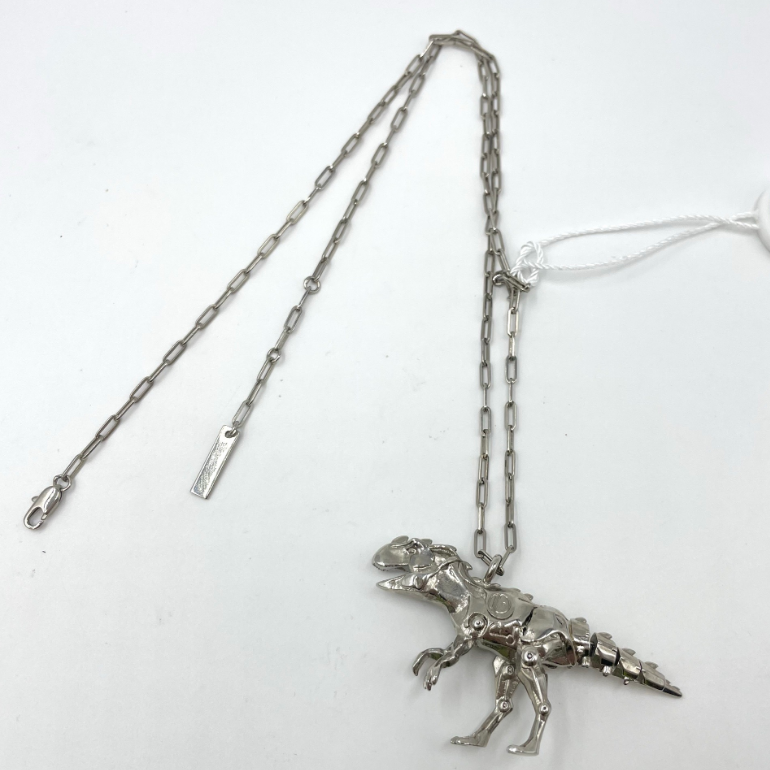 99新 DIOR/迪奥  迪奥 合金恐龙吊坠项链