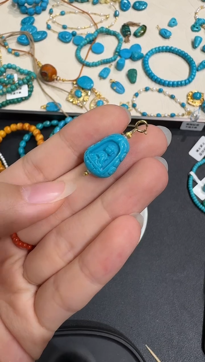 未镶嵌绿松石吊坠X0102-1195-187