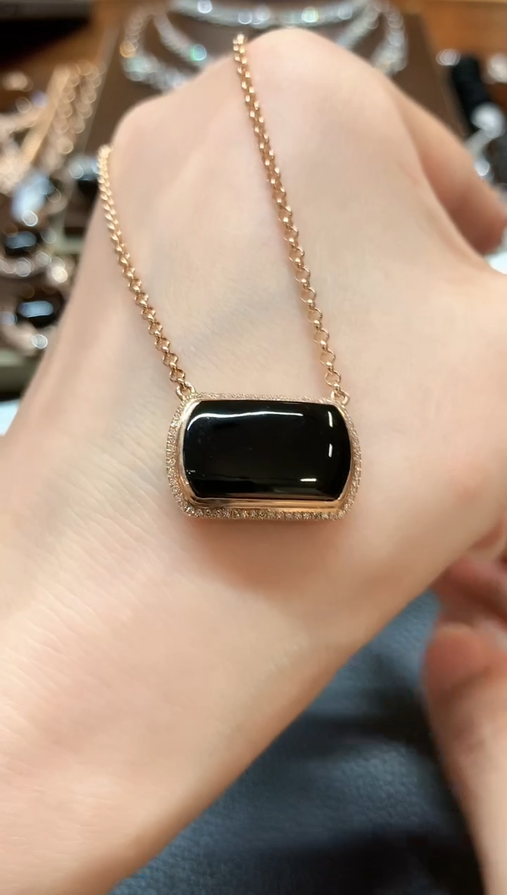 【闪购商品】翡翠项链18K金镶嵌m64不退换多样性一件发货