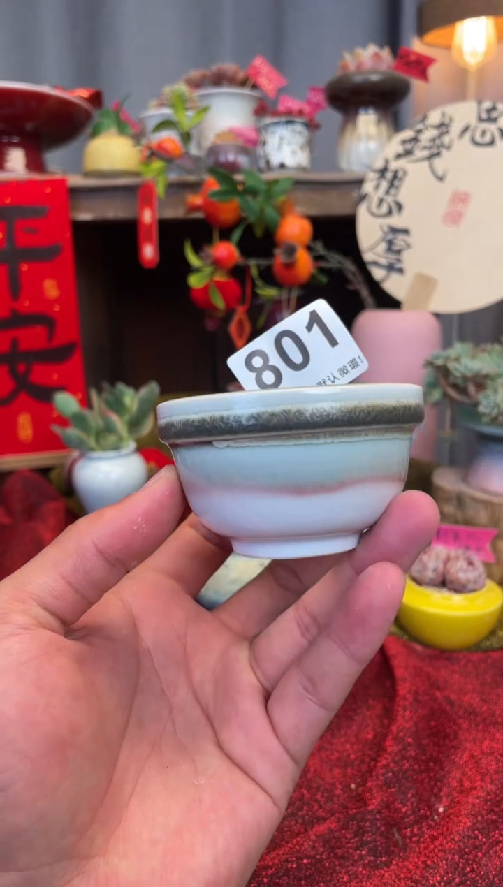 【闪购商品】摆件801小芳手工花盆 默认微瑕