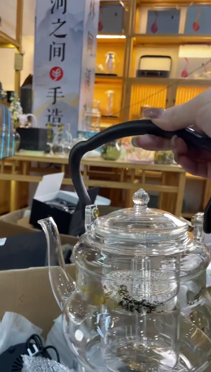 手工艺品玻璃大观壶富春山居图