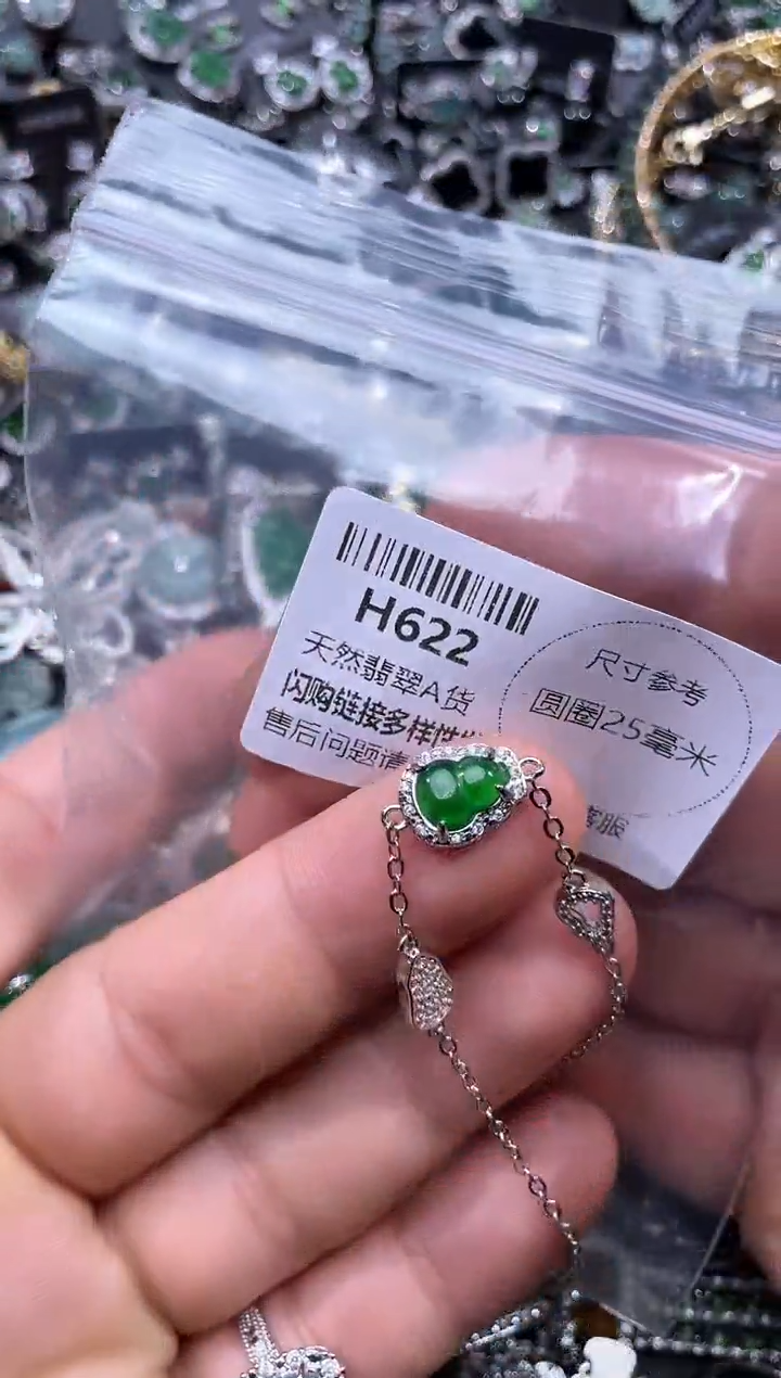 【闪购商品】翡翠颈饰未镶嵌H622手链