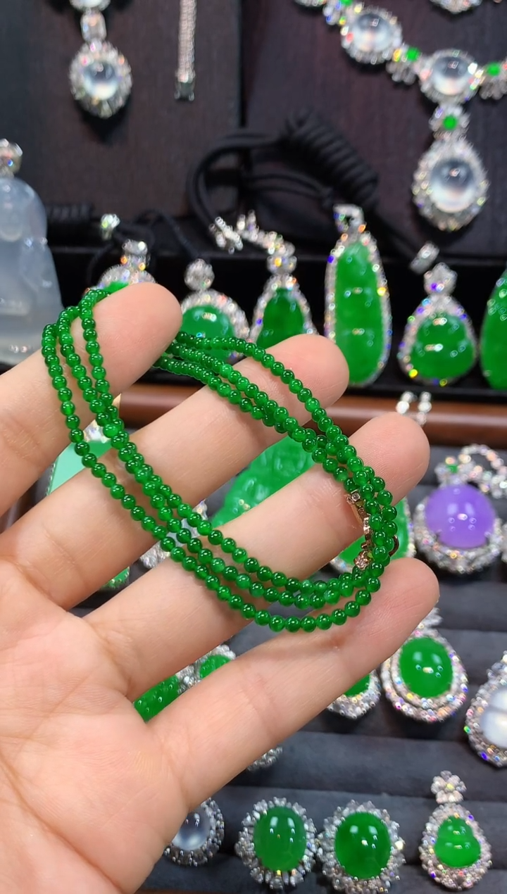 项链未镶嵌翡翠珠链