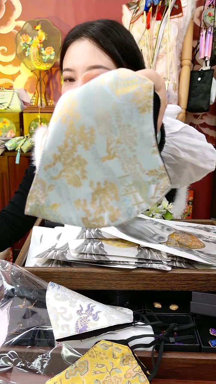 纯铜合金琉璃非遗口罩