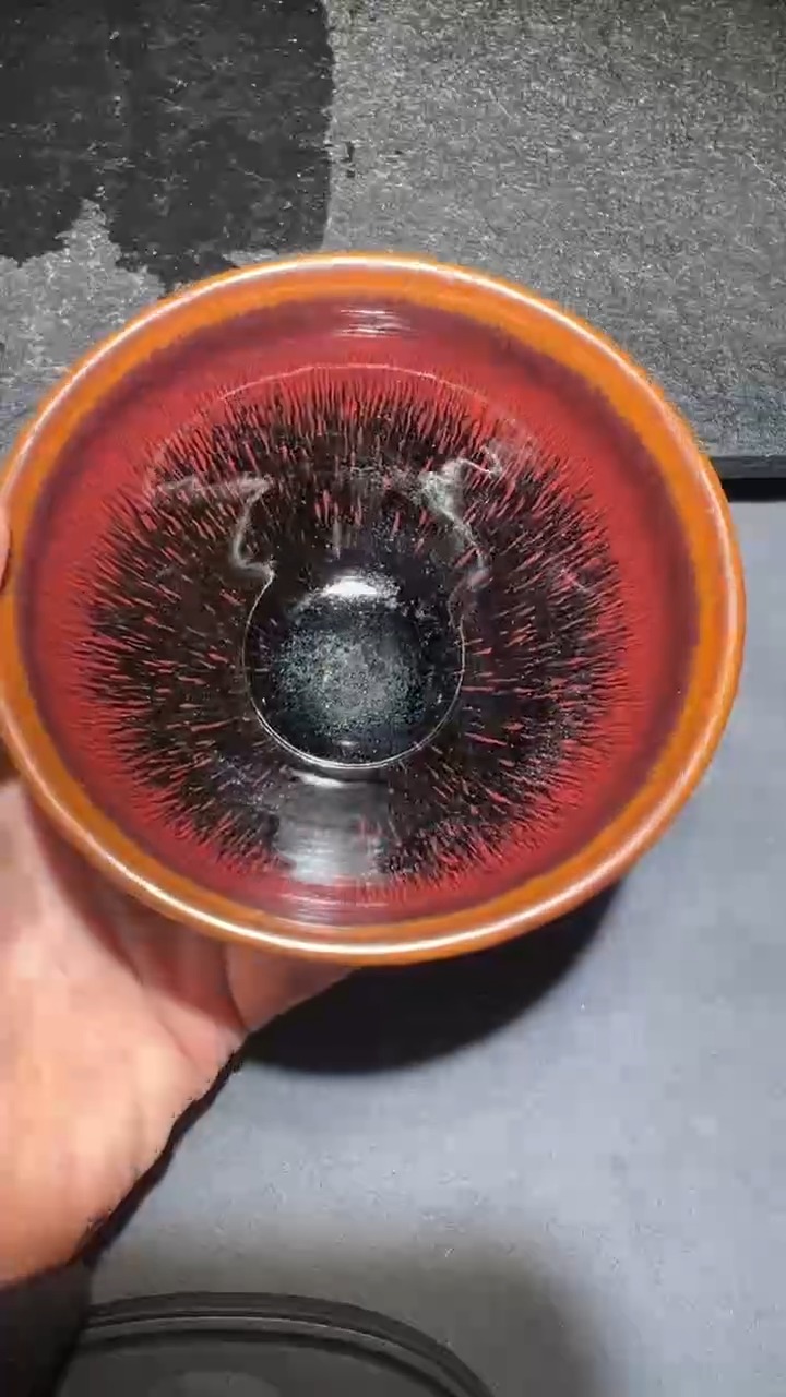 【闪购商品】茶盏名家建盏胡金花（带证书礼盒）21