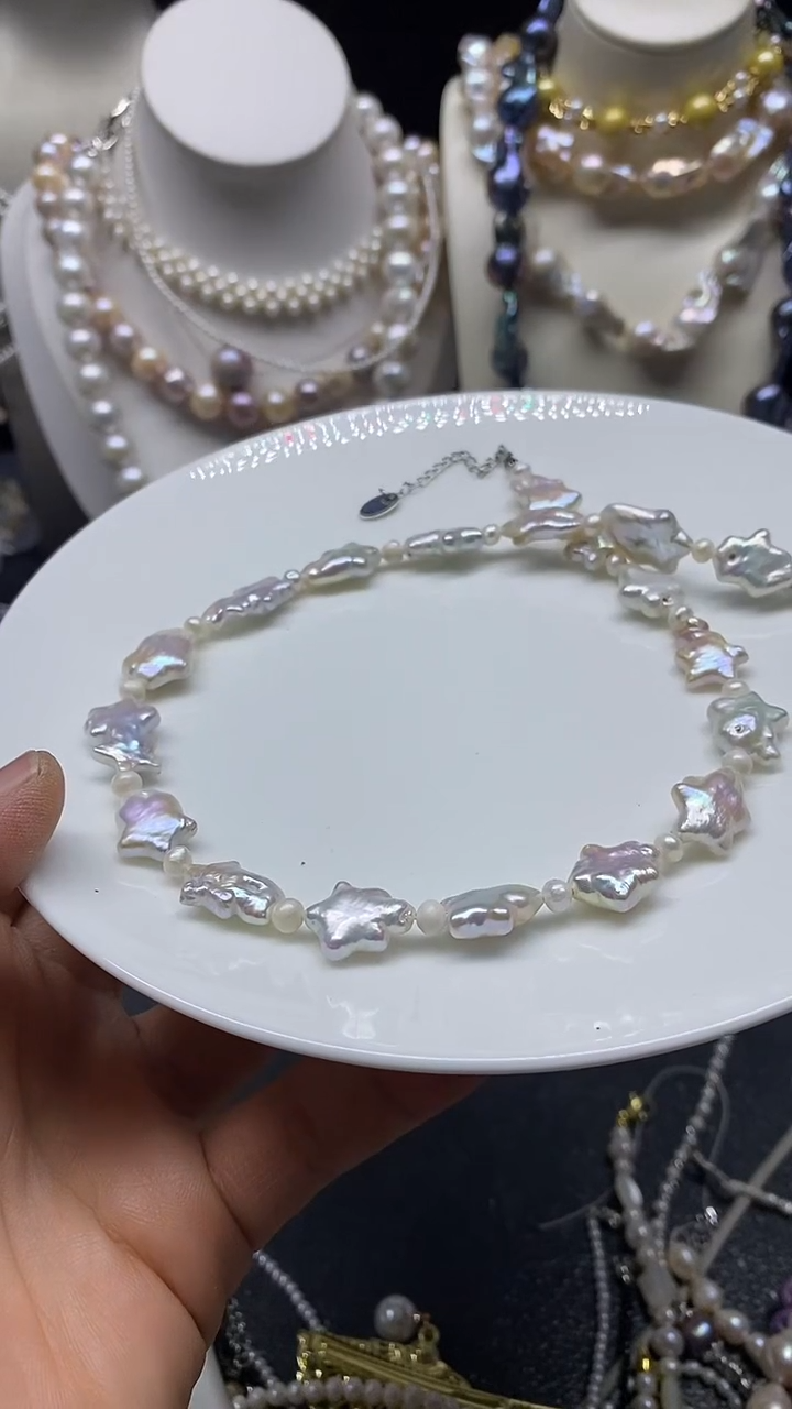 颈饰未镶嵌淡水珍珠多人