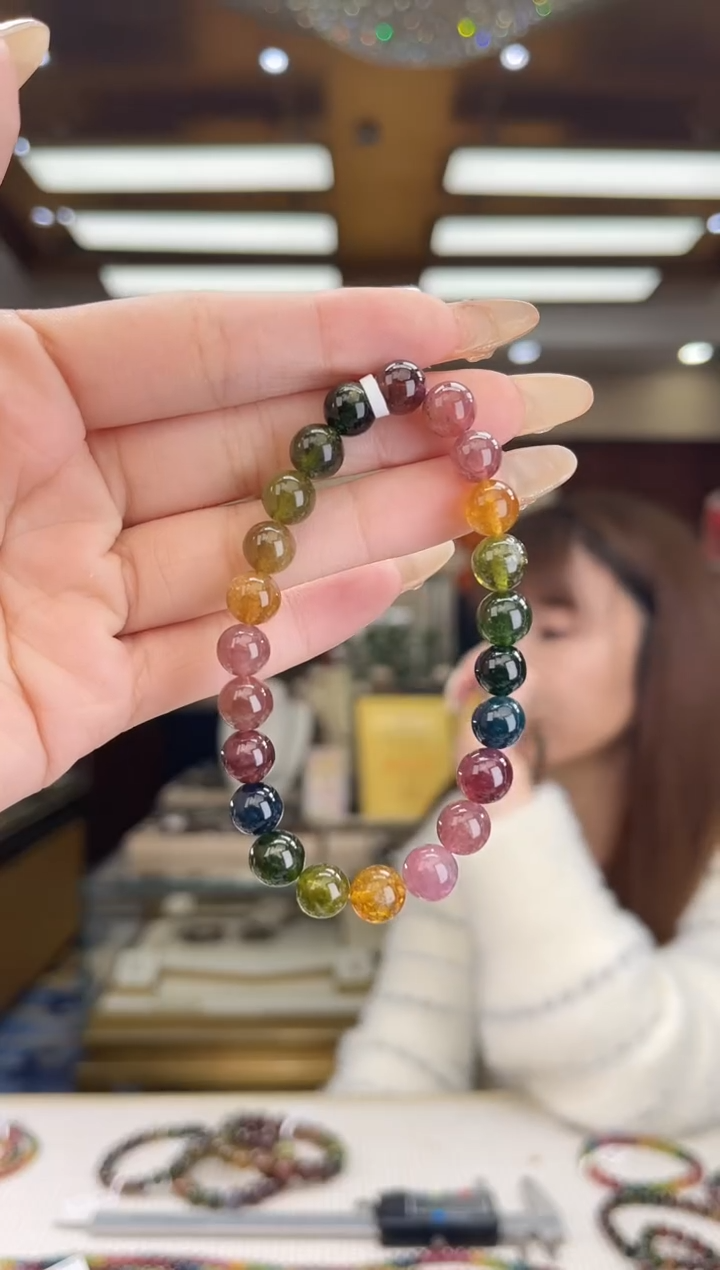 【闪购商品】碧玺/未镶嵌8mm+碧玺单圈44多样性发货