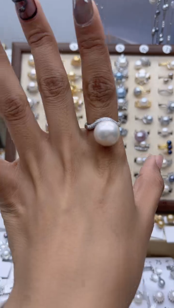 【闪购商品】淡水珍珠戒指合金41