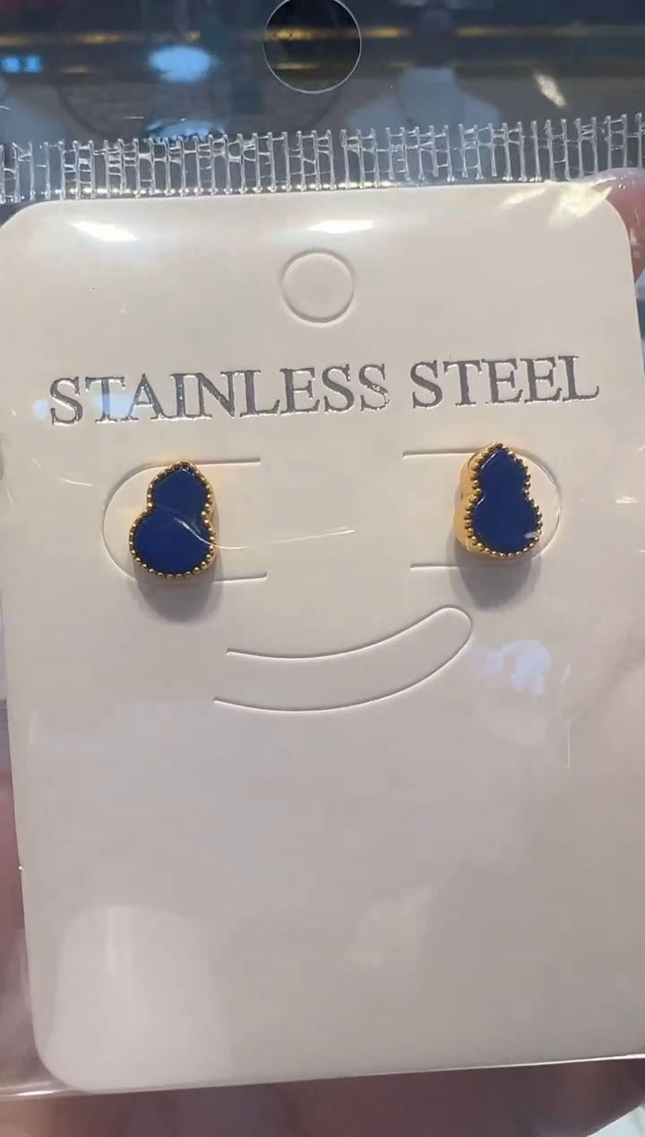 【闪购商品】青金石耳饰银S925镶嵌41