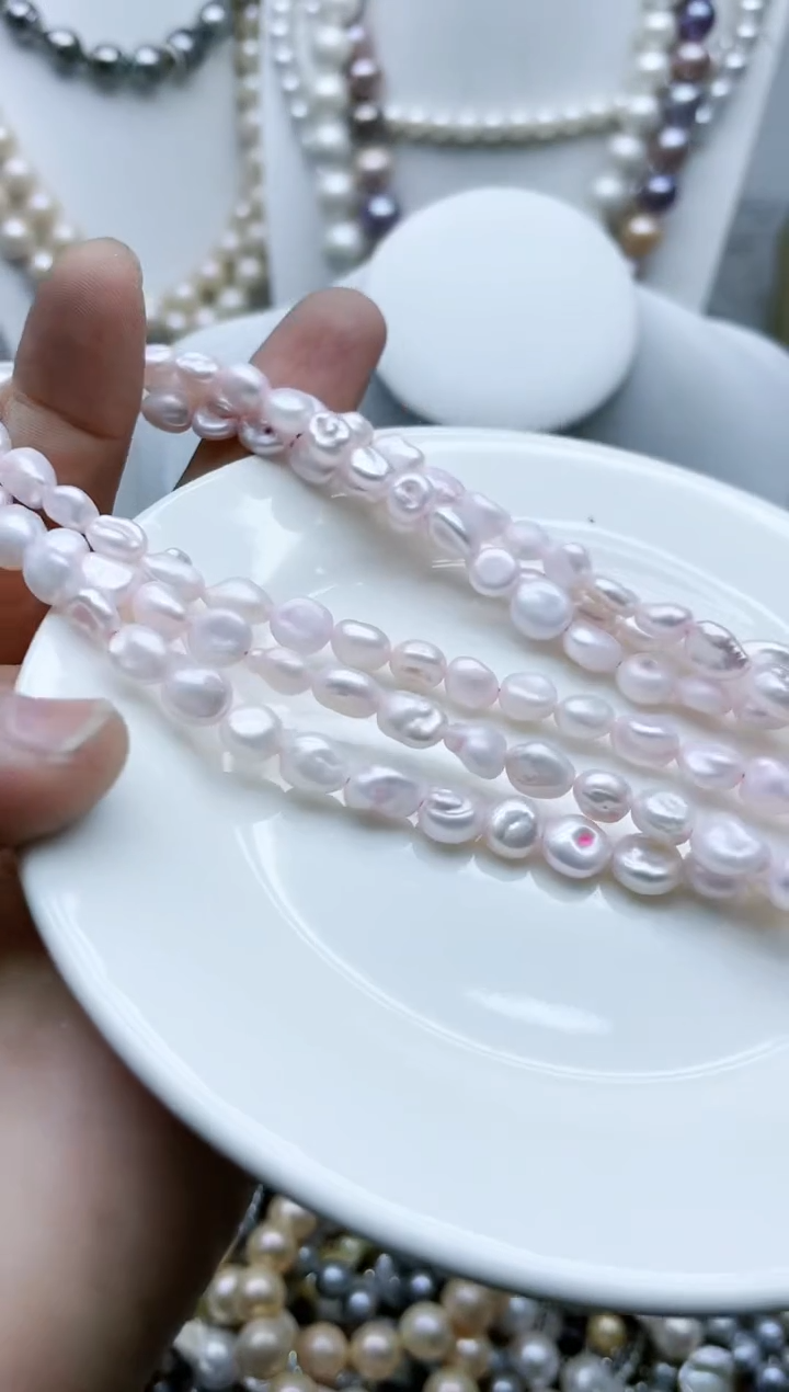 【闪购商品】淡水珍珠颈饰钛钢1