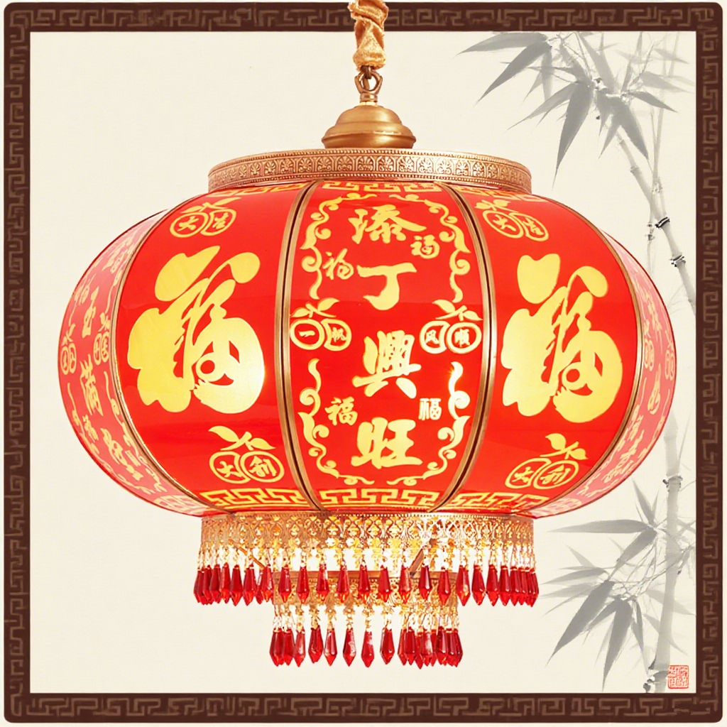 别墅新中式乔迁阳台大门全铜灯笼户外喜庆防水装饰大红灯笼阳台灯