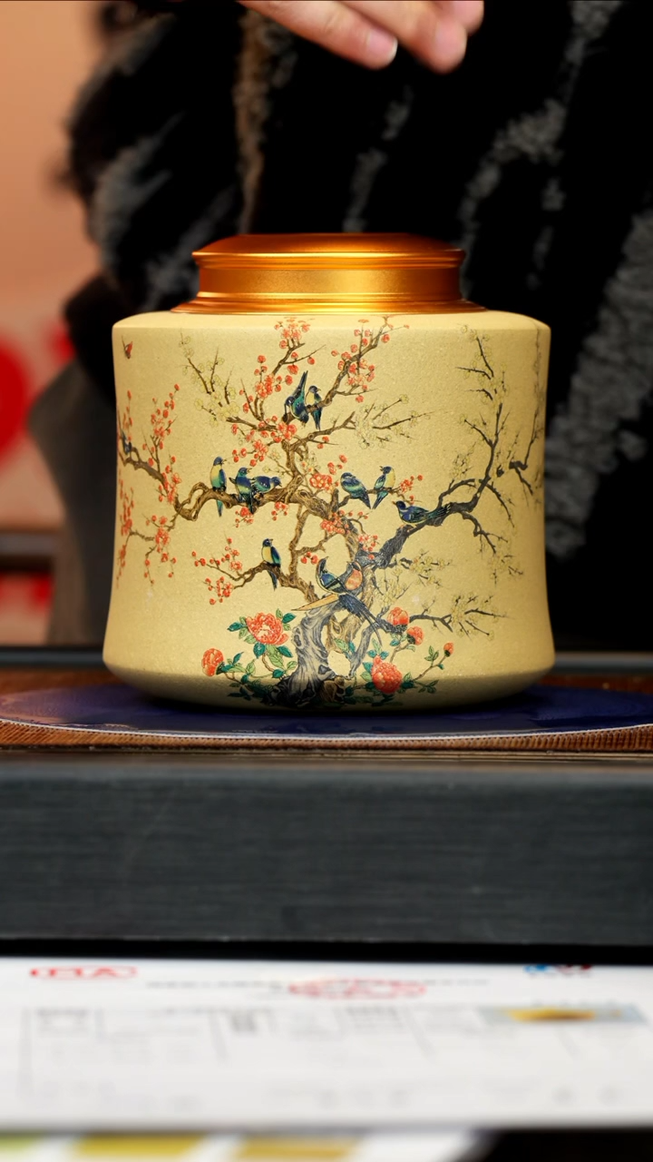 【闪购商品】紫砂茶壶团团紫砂精选茶叶罐