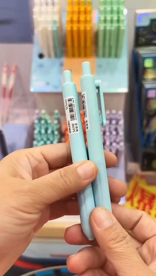 得力SA198按动中性笔0.5(黑色)子弹头(10支)裸笔