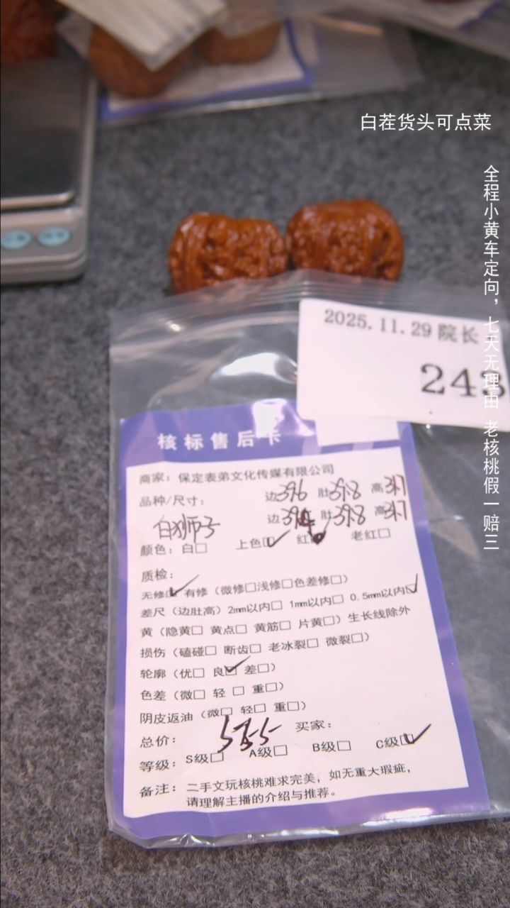把件文玩核桃长*白狮子243諘帝文化