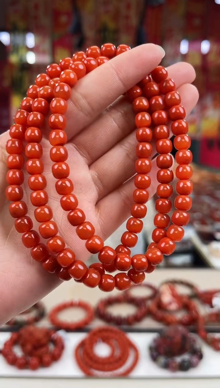 未镶嵌瓦西老型多圈7+南红玛瑙（多样式发其一）