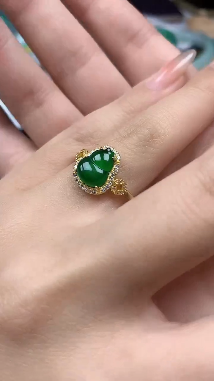【闪购商品】翡翠戒指银S925镶嵌戒指