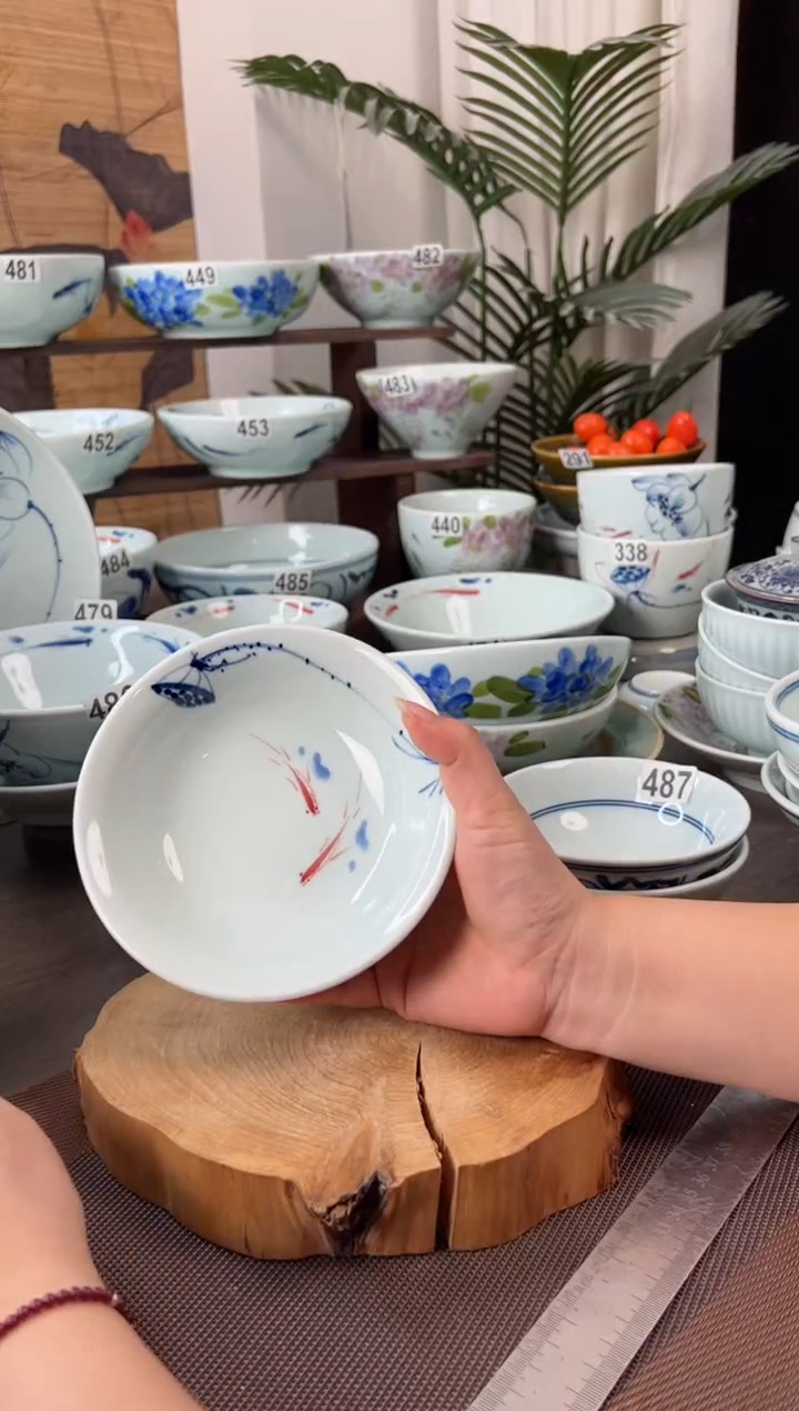 明舟大暇福利画鱼6寸正德碗（单只装）