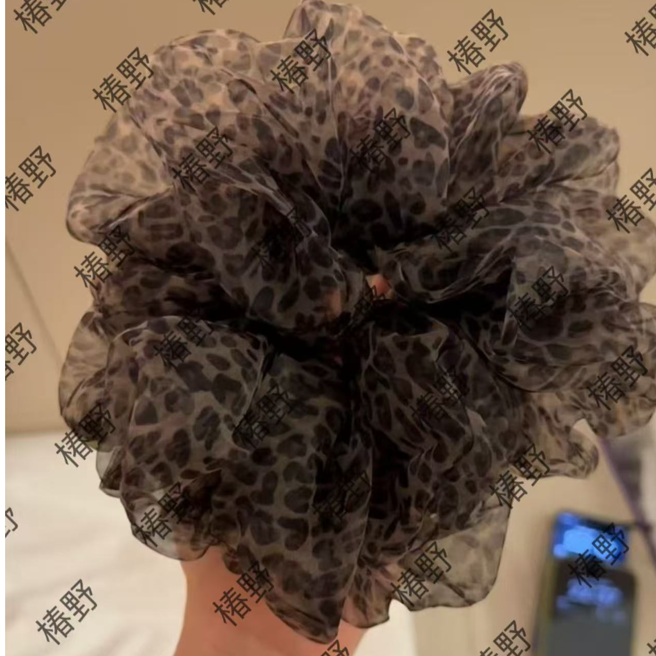 女甜美风通用原创设计发圈发绳百搭皮筋网纱头绳飘带
