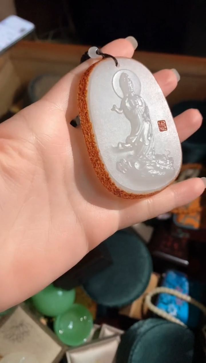 和田玉（子料）未镶嵌颈饰永玉阁精品专属摆件