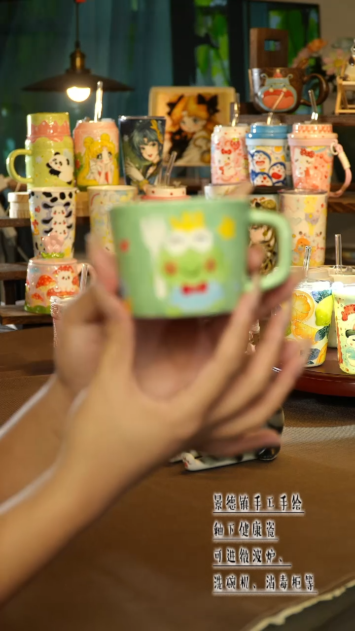 景德镇陶瓷手工手绘&A482