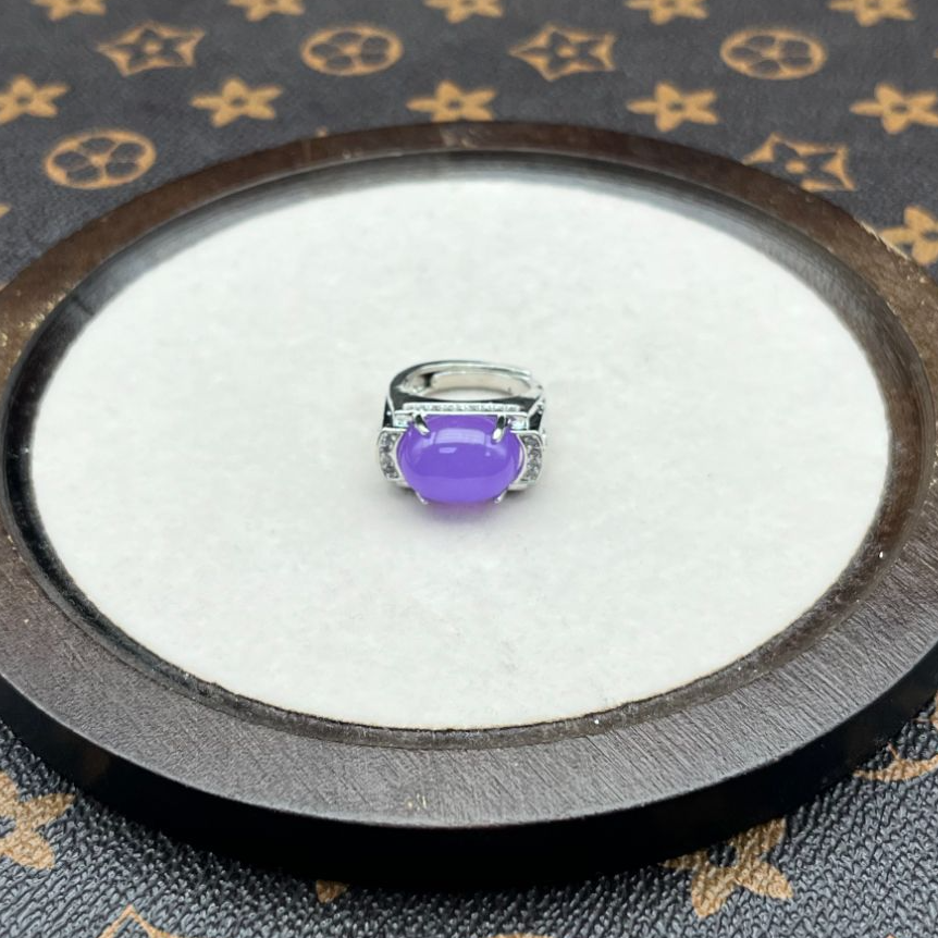 A392 冰紫马鞍戒活口 时尚精美  (多样性发其一)