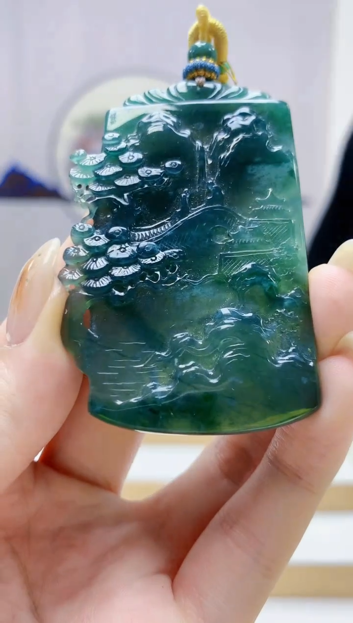 未镶嵌定制翡翠3099jw-毛货挂件79