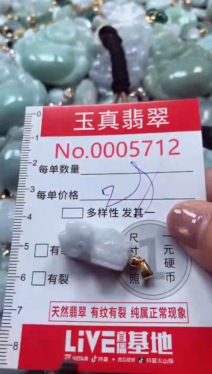 吊坠(不含链)未镶嵌翡翠5712
