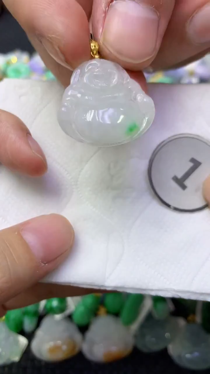 颈饰未镶嵌翡翠天然缅甸翡翠A货