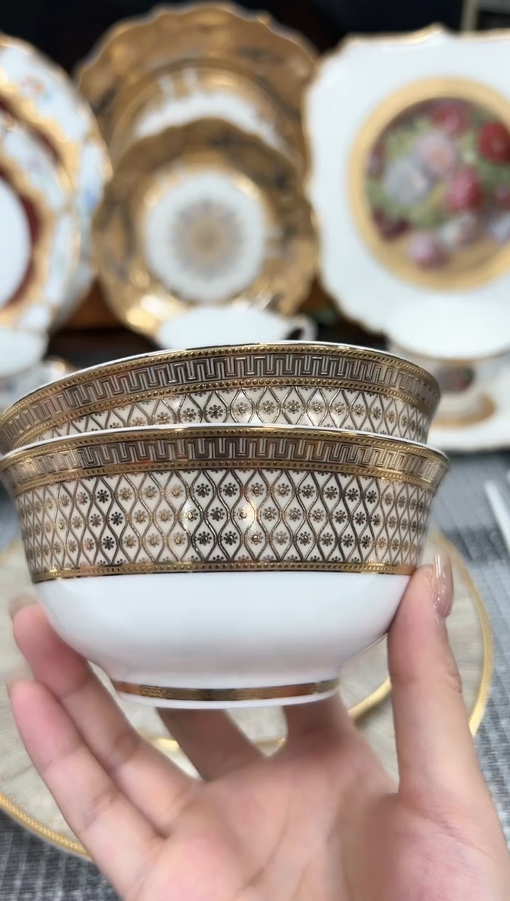 【闪购商品】瓷片4.75英寸饭碗 2个打包 微瑕