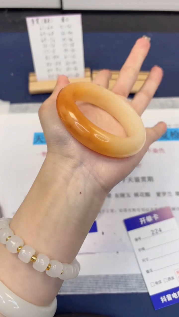 【闪购商品】石英质玉手镯未镶嵌224-财气镯-圈口56