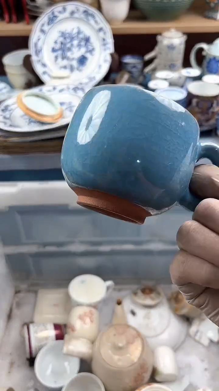 瓷片英歌瓷器满19.9包邮