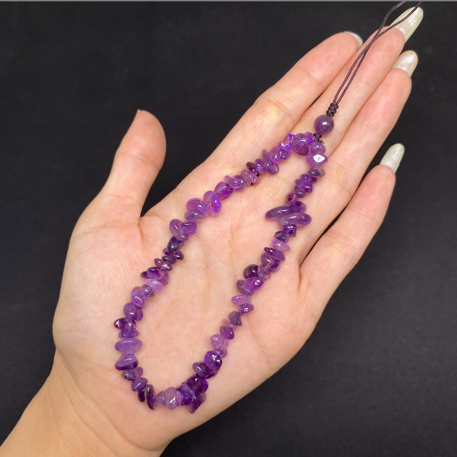 乌拉圭紫水晶手机链天然水晶手机链多样性发一