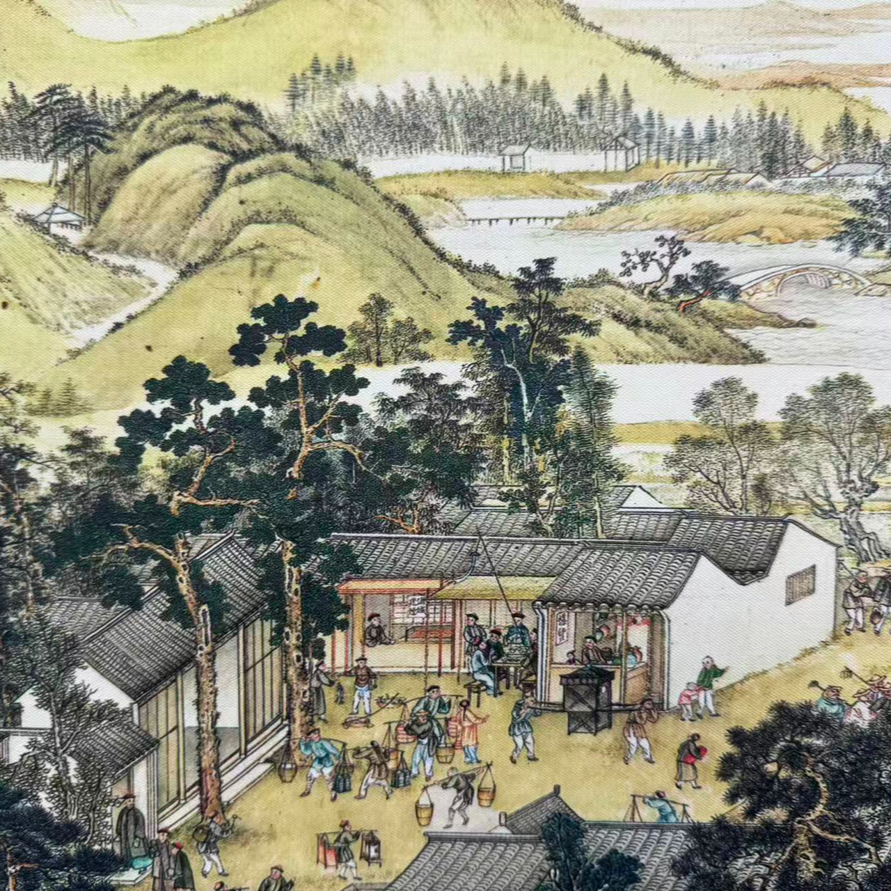 姑苏繁华 精品绢本长卷