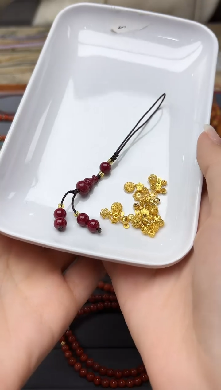 天然辰砂石*朱砂挂件ZX