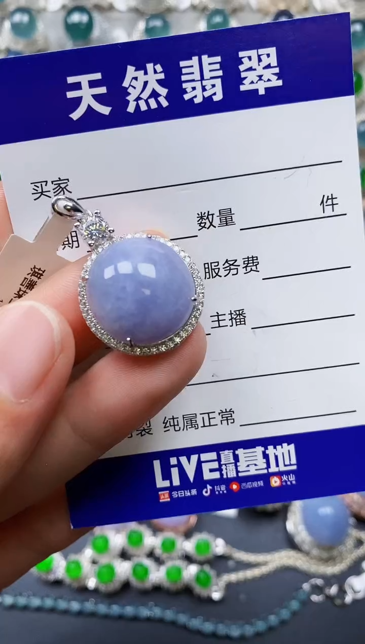 【闪购商品】翡翠颈饰银S925镶嵌0280