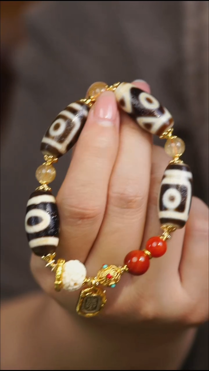 玛瑙/玉髓（覆膜）散珠手串