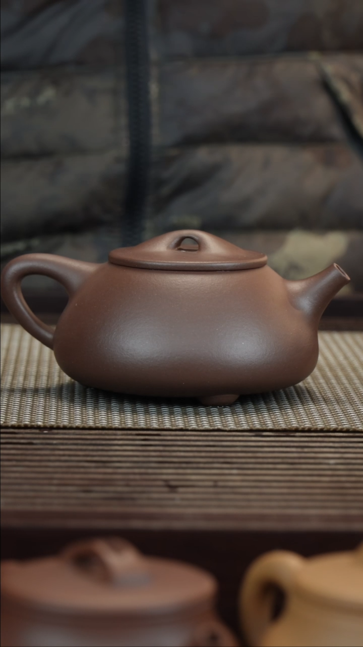 【闪购商品】紫砂茶壶底槽清景州石瓢300CC半手工